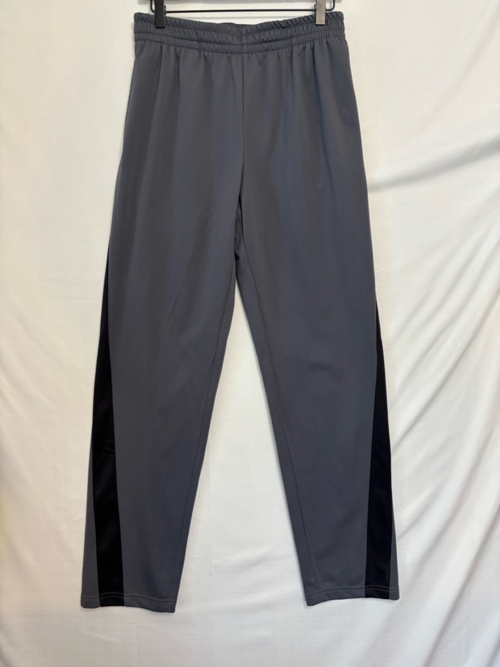 TEK GEAR DryTek Gray and Black Track Pants Size Small